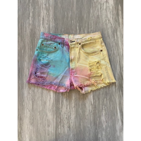 Levi's Pants - Vintage Levi’s tie-dye cut off shorts